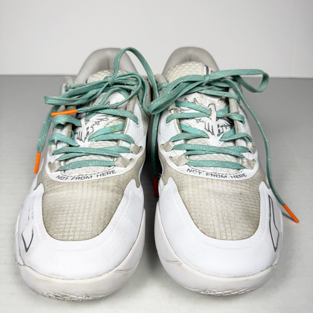 Puma LaMelo Triple White Basketball Shoe Size 5Y/7W - Picture 6 of 10